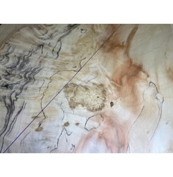 Клён Американский Каповый заготовка на топ Смешанный А Кап АА 10х265-111х597 мм - 2 шт. (книжкой)-8