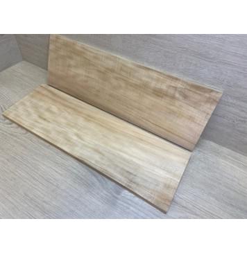 Клён Американский заготовка на топ для Тревел гитары Радиал АА 11х149х465-455 мм - 2 шт. (книжкой)-8