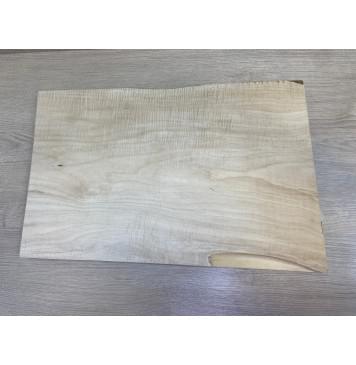 Клён Белый Явор, Волнистый заготовка на топ Тангент АА Волна А 27х340-320х500 мм - (цельный топ)-4