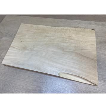 Клён Белый Явор, Волнистый заготовка на топ Тангент АА Волна А 27х340-320х500 мм - (цельный топ)-2