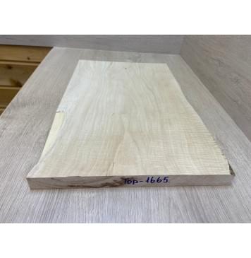 Клён Белый Явор, Волнистый заготовка на топ Тангент АА Волна А 27х340-320х500 мм - (цельный топ)-3