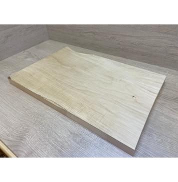 Клён Белый Явор, Волнистый заготовка на топ Тангент АА Волна А 27х340-320х500 мм - (цельный топ)-5