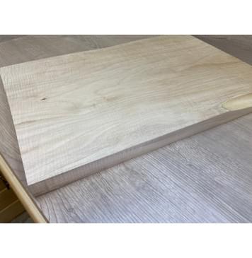 Клён Белый Явор, Волнистый заготовка на топ Тангент АА Волна А 27х340-320х500 мм - (цельный топ)-6