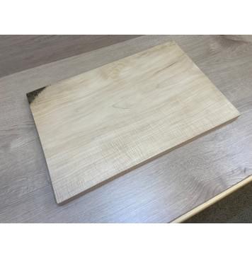 Клён Белый Явор, Волнистый заготовка на топ Тангент АА Волна А 27х340-320х500 мм - (цельный топ)-9