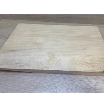 Клён Белый Явор, Волнистый заготовка на топ Тангент АА Волна А 27х340-320х500 мм - (цельный топ)-10