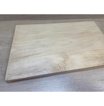 Клён Белый Явор, Волнистый заготовка на топ Тангент АА Волна А 27х340-320х500 мм - (цельный топ)-11