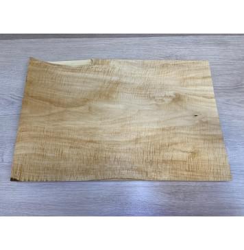 Клён Белый Явор, Волнистый заготовка на топ Тангент АА Волна А 27х340-320х500 мм - (цельный топ)-12