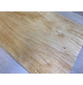 Клён Белый Явор, Волнистый заготовка на топ Тангент АА Волна А 27х340-320х500 мм - (цельный топ)-0