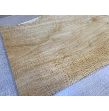 Клён Белый Явор, Волнистый заготовка на топ Тангент АА Волна А 27х340-320х500 мм - (цельный топ)-13