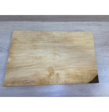 Клён Белый Явор, Волнистый заготовка на топ Тангент АА Волна А 27х340-320х500 мм - (цельный топ)-14