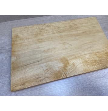 Клён Белый Явор, Волнистый заготовка на топ Тангент АА Волна А 27х340-320х500 мм - (цельный топ)-15