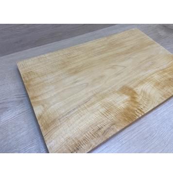 Клён Белый Явор, Волнистый заготовка на топ Тангент АА Волна А 27х340-320х500 мм - (цельный топ)-17