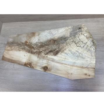 Клён Американский Волнистый заготовка на топ Смешанный АА Волна АА 10х375-200х645 мм (цельный топ)-0