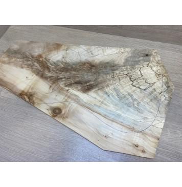 Клён Американский Волнистый заготовка на топ Смешанный АА Волна АА 10х375-200х645 мм (цельный топ)-2