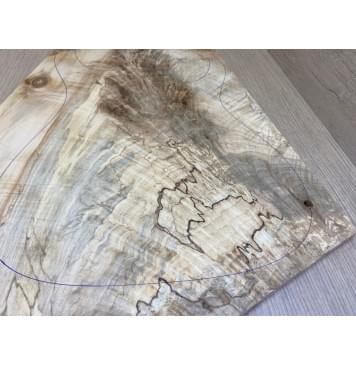 Клён Американский Волнистый заготовка на топ Смешанный АА Волна АА 10х375-200х645 мм (цельный топ)-4