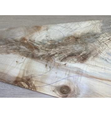 Клён Американский Волнистый заготовка на топ Смешанный АА Волна АА 10х375-200х645 мм (цельный топ)-5