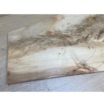 Клён Американский Волнистый заготовка на топ Смешанный АА Волна АА 10х375-200х645 мм (цельный топ)-6