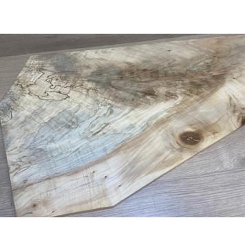 Клён Американский Волнистый заготовка на топ Смешанный АА Волна АА 10х375-200х645 мм (цельный топ)-11