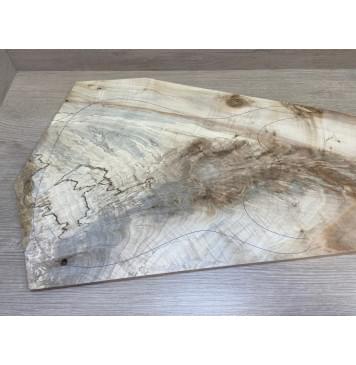 Клён Американский Волнистый заготовка на топ Смешанный АА Волна АА 10х375-200х645 мм (цельный топ)-12