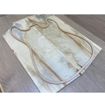 Клён Американский заготовка на топ Смешанный ААА 10х195х520-420 мм - 2 шт. (книжкой)-4