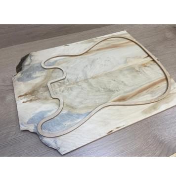 Клён Американский заготовка на топ Смешанный ААА 10х195х520-420 мм - 2 шт. (книжкой)-5