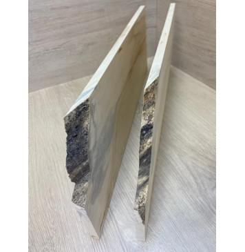 Клён Американский заготовка на топ Смешанный ААА 10х195х520-420 мм - 2 шт. (книжкой)-6