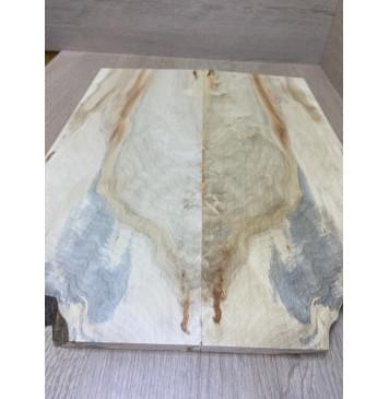 Клён Американский заготовка на топ Смешанный ААА 10х195х520-420 мм - 2 шт. (книжкой)-7