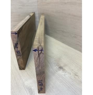 Орех Грецкий заготовка на топ Тангент ААА 22х198х510-530 мм - 2 шт. (книжкой)-12