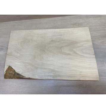 Клён Белый Явор, Волнистый заготовка на топ Тангент АА Волна АА 20х315-311х505 мм - (цельный топ)-9