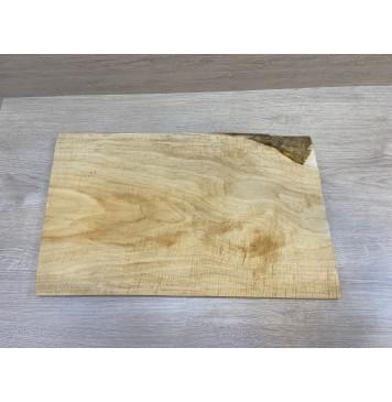 Клён Белый Явор, Волнистый заготовка на топ Тангент АА Волна АА 20х315-311х505 мм - (цельный топ)-0