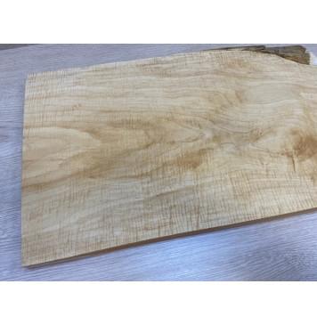 Клён Белый Явор, Волнистый заготовка на топ Тангент АА Волна АА 20х315-311х505 мм - (цельный топ)-10