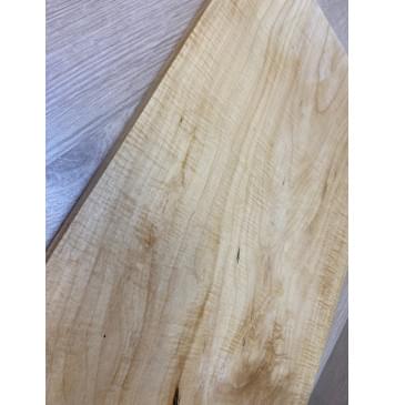 Клён Белый Явор, Волнистый заготовка на топ Тангент АА Волна АА 20х315-311х505 мм - (цельный топ)-3