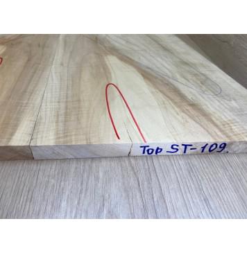 Клён Американский Волнистый заготовка на топ Смешанный А Волна АА 18х280-163х635-615 мм - 2 шт. (книжкой)-6