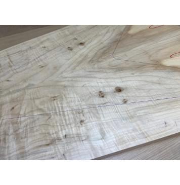 Клён Американский Волнистый заготовка на топ Смешанный А Волна АА 18х280-163х635-615 мм - 2 шт. (книжкой)-10