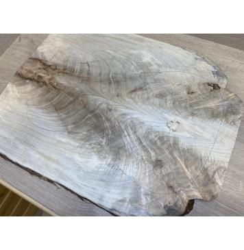 Клён Американский Волнистый заготовка на топ Смешанный А Волна А 14х215х570 мм - 2 шт. (книжкой) Уценка-трещины-4