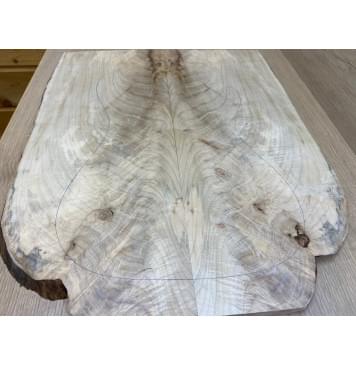 Клён Американский Волнистый заготовка на топ Смешанный А Волна А 14х215х570 мм - 2 шт. (книжкой) Уценка-трещины-5