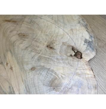 Клён Американский Волнистый заготовка на топ Смешанный А Волна А 14х215х570 мм - 2 шт. (книжкой) Уценка-трещины-6