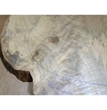 Клён Американский Волнистый заготовка на топ Смешанный А Волна А 14х215х570 мм - 2 шт. (книжкой) Уценка-трещины-7