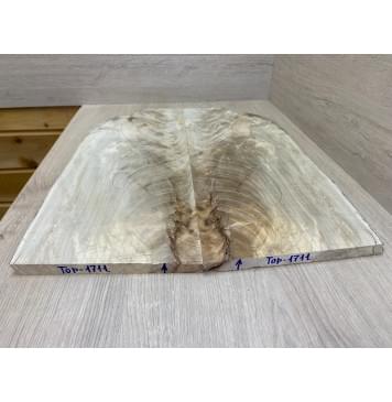 Клён Американский Волнистый заготовка на топ Смешанный А Волна А 14х215х570 мм - 2 шт. (книжкой) Уценка-трещины-3