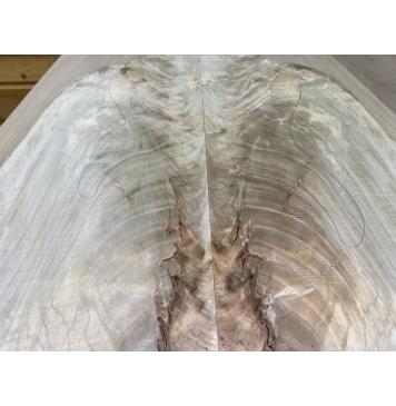 Клён Американский Волнистый заготовка на топ Смешанный А Волна А 14х215х570 мм - 2 шт. (книжкой) Уценка-трещины-2