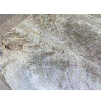 Клён Американский Волнистый заготовка на топ Смешанный А Волна А 14х215х570 мм - 2 шт. (книжкой) Уценка-трещины-1