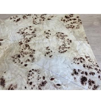 Тополь Кап заготовка на топ Смешанный ААА 21х300-190х580 мм - 2 шт. (книжкой)-4