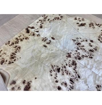 Тополь Кап заготовка на топ Смешанный ААА 21х300-190х580 мм - 2 шт. (книжкой)-5