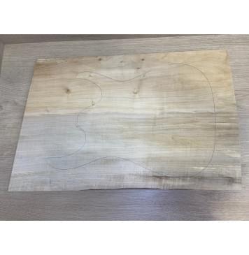 Клён Американский заготовка на топ Смешанный А 23х376-370х570-535 мм (цельный)-0