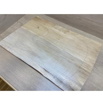 Клён Американский заготовка на топ Смешанный А 23х376-370х570-535 мм (цельный)-9