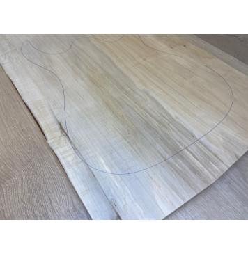 Клён Американский заготовка на топ Смешанный А 23х376-370х570-535 мм (цельный)-11