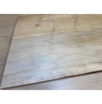 Клён Американский заготовка на топ Смешанный А 23х376-370х570-535 мм (цельный)-8