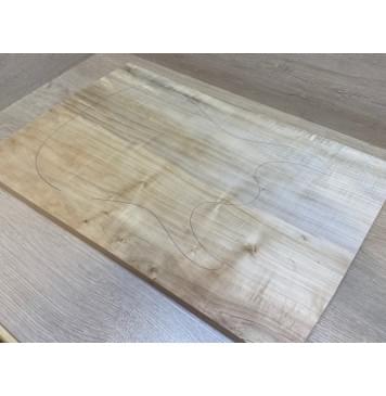 Клён Американский заготовка на топ Смешанный А 23х376-370х570-535 мм (цельный)-6