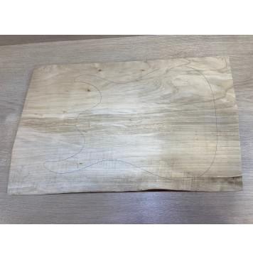 Клён Американский заготовка на топ Тангент А 26х357х570-540 мм - (Цельный)-0