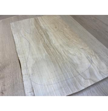 Клён Американский заготовка на топ Тангент А 26х357х570-540 мм - (Цельный)-3